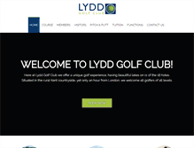Tablet Screenshot of lyddgolfclub.co.uk